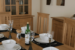 solid oak dining room furniture