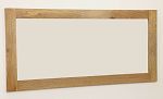 1650mm x 800mm Mirror with Solid Light Mango Frame