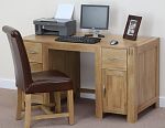 Alto Solid Oak Computer Desk