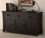 Baku Dark Mango 3 Drawer 3 Door Sideboard