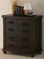 Baku Dark Mango 4 Drawer Chest