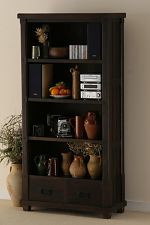 Baku Dark Mango 2 Drawer Bookcase
