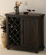 Baku Dark Mango Wine Cabinet