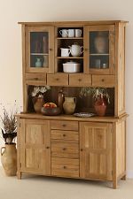 Solid Oak Tall Dresser