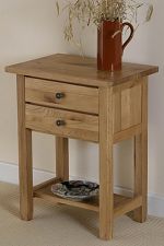 Chaucer Solid Oak Bedside Table
