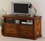 Corsica Brown Teak Mango TV/DVD Cabinet