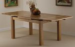 4ft 7" x 3ft Solid Oak Extending Dining Table
