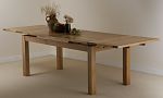 6ft x 3ft Solid Oak Extending Dining Table (Seats up to12 people Extended)