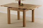 3ft x 3ft Solid Oak Extending Dining Table (Seats up to 6 people Extended)