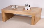 Nero Solid Oak Angled Coffee Table
