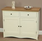 Cotswold Cream Painted Shaker Solid Oak Small Sideboard