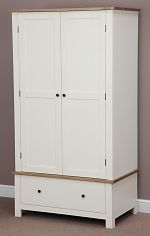 Cotswold Cream Painted Shaker Solid Oak Wardrobe