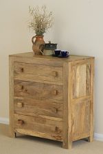 Mantis Light Solid Mango 4 Drawer Chest