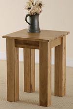 Solid Oak Minimalist Lamp Table