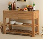 Pablo Solid Oak 2 Drawer Console / Hall Table