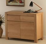 Pablo Solid Oak 2 Door 2 Drawer Cabinet