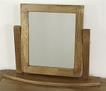 Rustic Oak Swivel Mirror