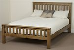 Rustic Solid Oak Double Bed