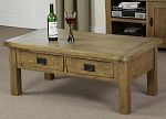 Rustic 4 Drawer Coffee Table