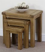 Rustic Nest of 3 Tables