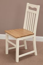 Cotswold Cream Painted Shaker Solid Oak Dining Chair