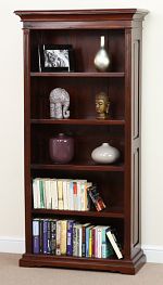 Louis Philippe Mahogany Solid Tall Open Bookcase