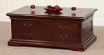Louis Philippe Solid Mahogany 4 Drawer Coffee Table
