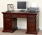 Louis Philippe Solid Mahogany Computer Desk