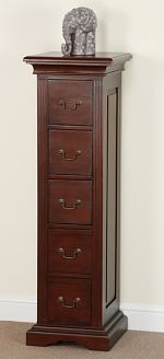Louis Philippe Solid Mahogany DVD/CD Rack