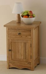 Cairo Solid Oak Large Bedside Cabinet