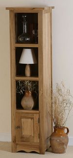 Cairo Solid Oak Slim Jim Bookcase