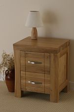 Andorra Solid Oak Bedside Cabinet