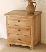 Dakar Solid Oak 3 Drawer Chest