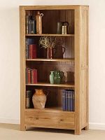 Dakar Solid Oak Tall Bookcase