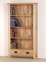 Eden Solid Oak Tall Bookcase
