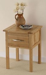 Newark Solid Oak Bedside Cabinet