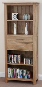 Rivermead Solid Oak Bookcase / Storage Unit