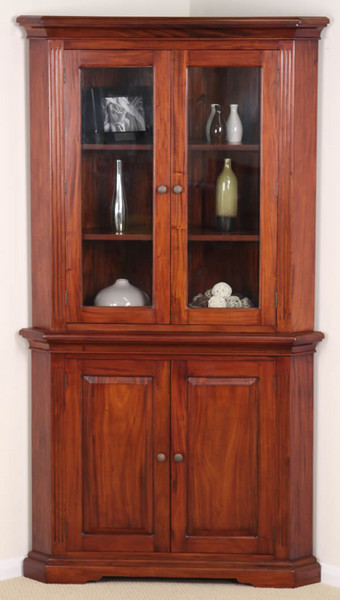 Louis Philippe Mahogany Corner Cabinet