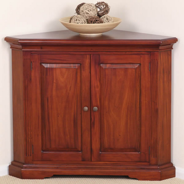 Louis Philippe Solid Mahogany Corner Unit