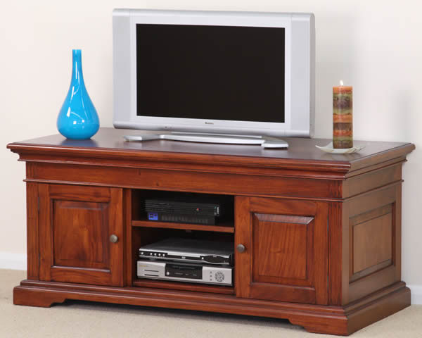 Louis Philippe Mahogany Widescreen TV Stand