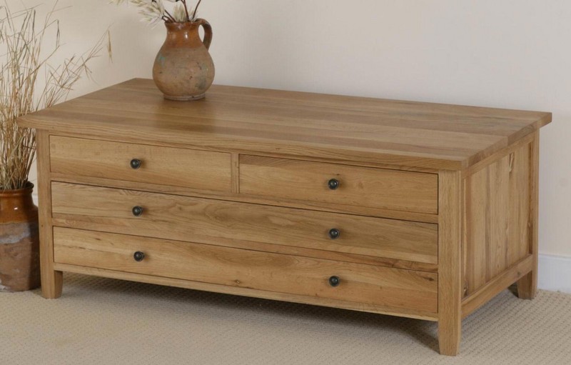 Chaucer Solid Oak Large Coffee Table
