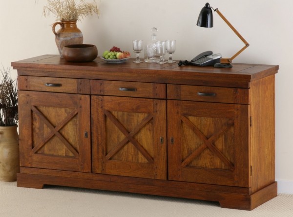 Corsica Brown Teak Mango Large Sideboard