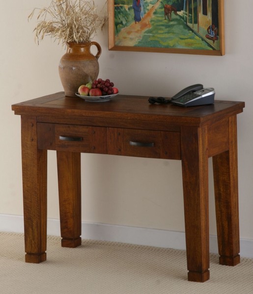 Corsica Brown Teak Mango Console Table