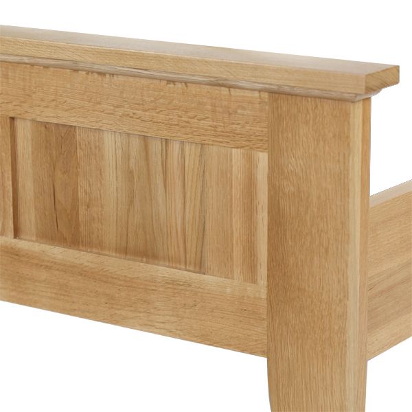 Bevel Natural Solid Oak 5ft KingSize Bed Bedroom Furniture