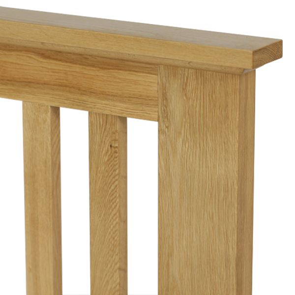 Bevel Natural Solid Oak 5ft KingSize Bed Bedroom Furniture