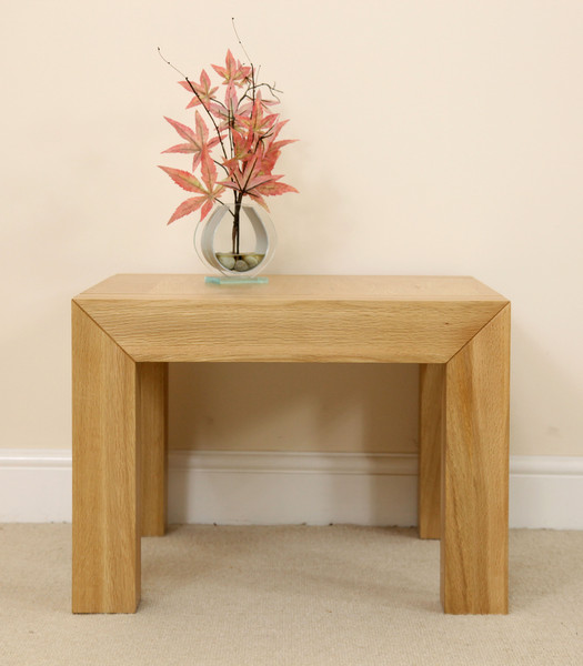 Fresco Natural Solid Oak Side Table Living Room Furniture