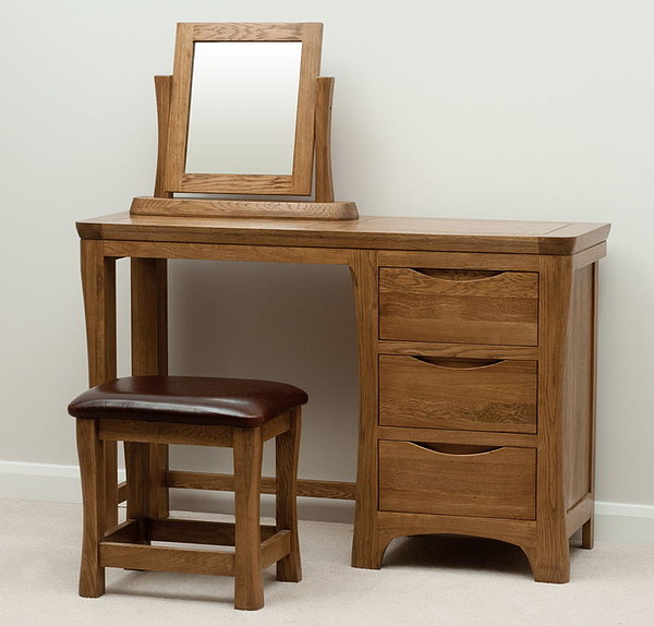 Orrick Rustic Solid Oak Dressing Table Bedroom Furniture