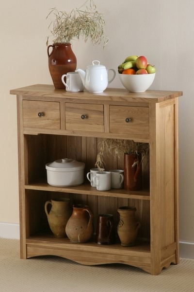 Cairo Solid Oak 36 Low Wide Display Unit