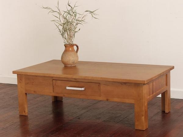 Oak Furniture Land Rivendell 2 Drawer Coffee Table in Medium Oak