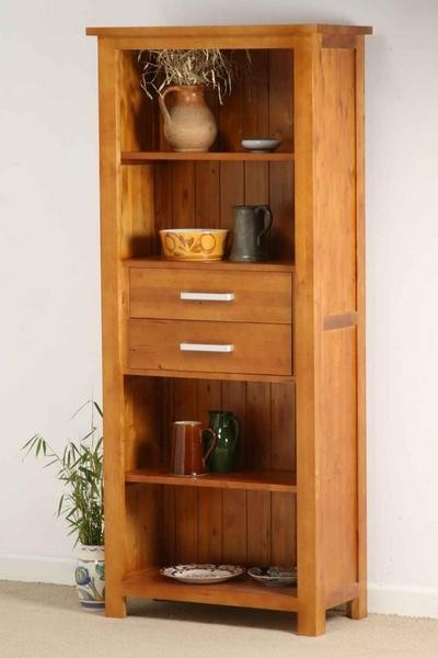 Oak Furniture Land Rivendell Bookcase / Storage Unit in Medium Oak